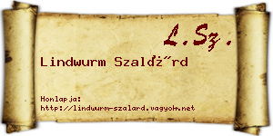 Lindwurm Szalárd névjegykártya